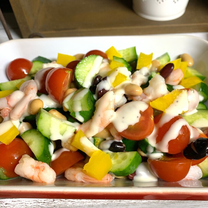 モッツァレラチーズと豆のサラダ レシピ 作り方 By まゆ 楽天レシピ